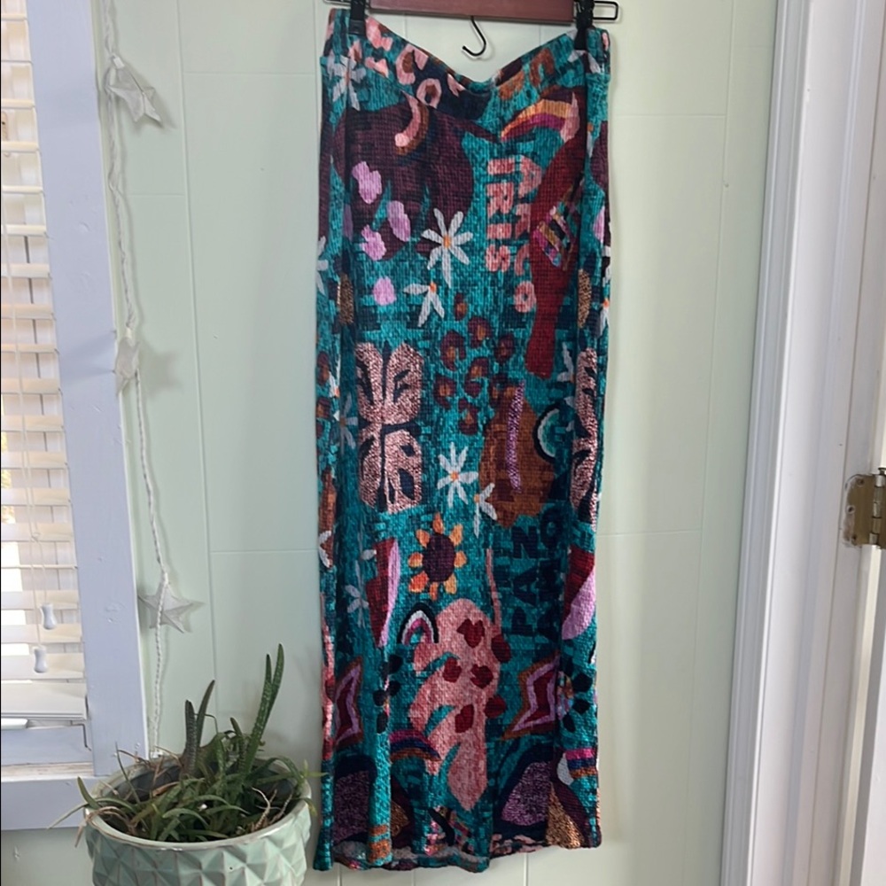 Farm Rio stretchy Colorful Patterned Women's Skirt